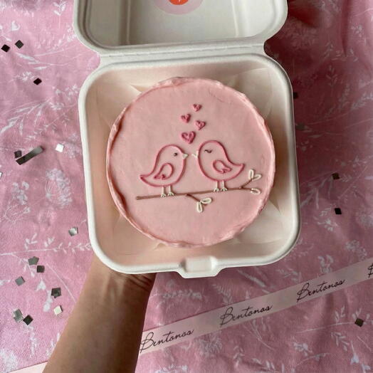 Бенто торт на День Святого Валентина Пташки, коллекция «14 февраля»