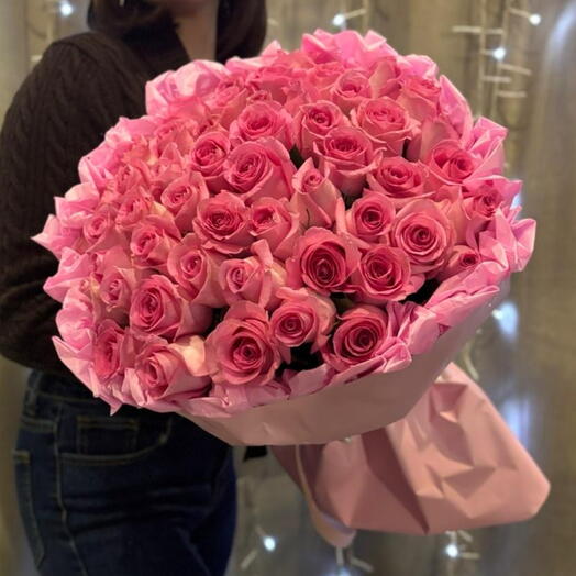 🌷Розовые кенийские розы