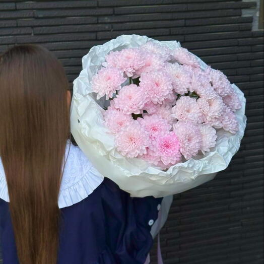 🎀Моно-букет из розовой хризантемы🎀
