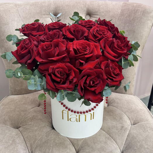 Цветы Сердце  в коробке