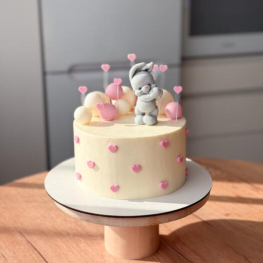 Детский торт с зайкой