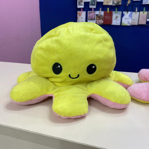 Осьминожка перевертыш ( 2 эмоции в 1 игрушке)