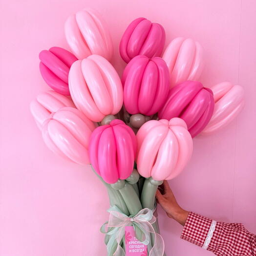 Букет тюльпанов воздушный