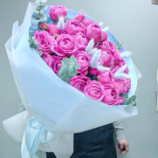 Букет ароматных пионовидных роз 💗