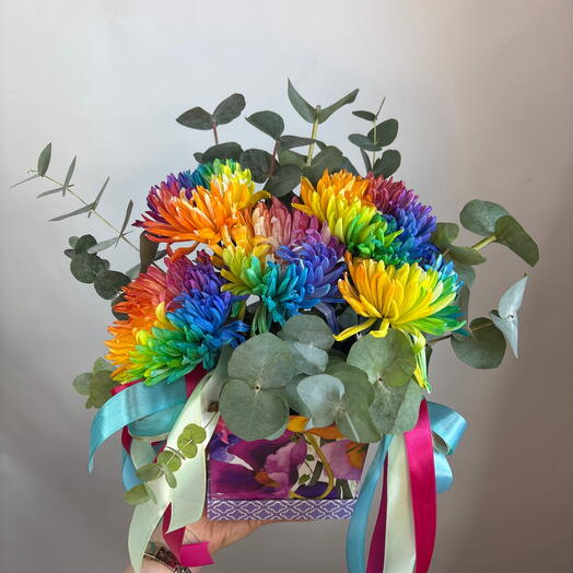 Цветы в коробке