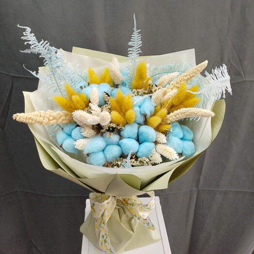 Букет сухоцветов Весеннее небо