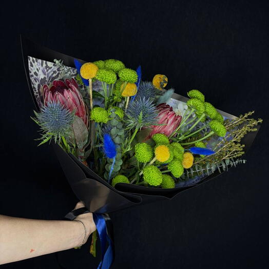 Dark protea hearts