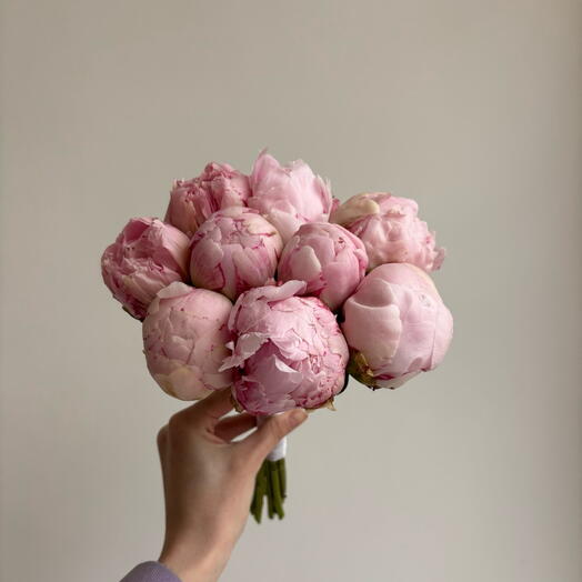 Свадебный букет из пионов 🌺