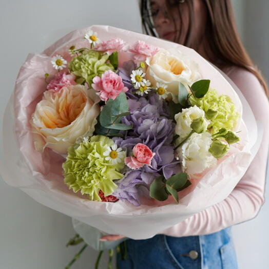Букет как из Pinterest/пинтерест дофаминовый