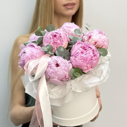 Коробка ароматных пионов Сара Бернар 7🌸