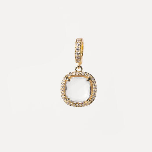 Подвеска, кулон Астра Горный хрусталь 14K (PEN1009)