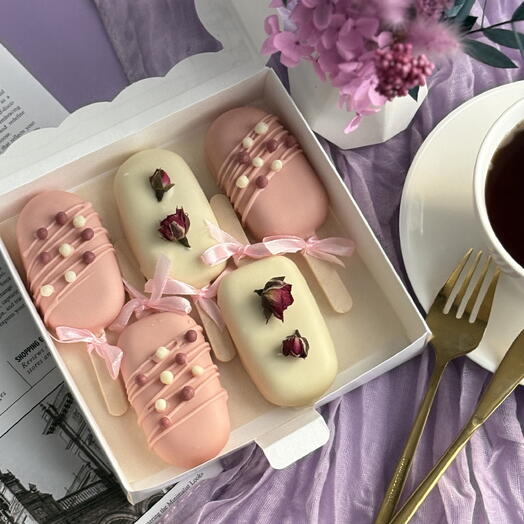 Mousse cakes cheesecakes-popsicle 5 pcs