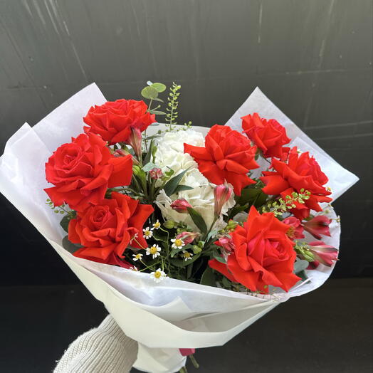 Букет 💐 роз жгучее сердце