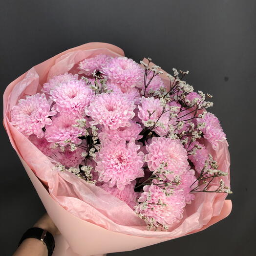 Нежнейшие хризантемы в авторской упаковке🌸