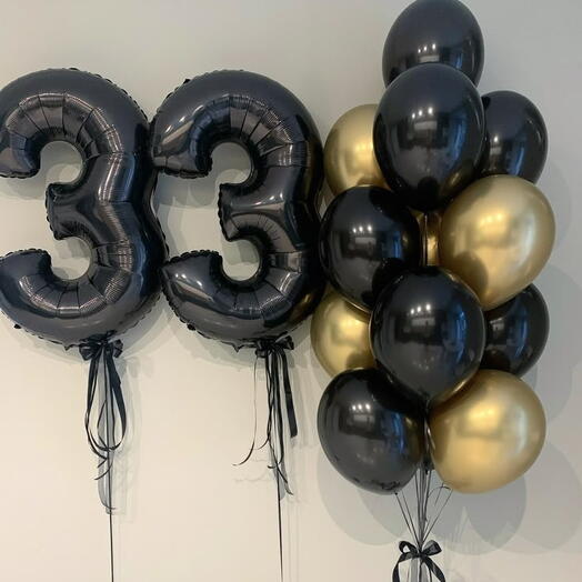 Воздушные шары на 33 года мужчине