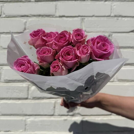 Пачка 10шт роза розовая pink