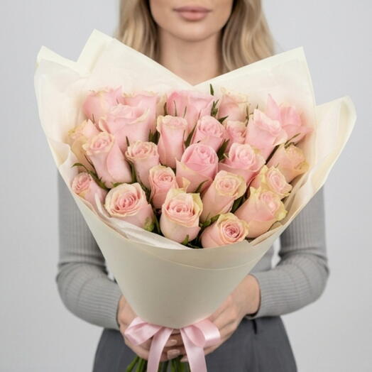 Букет из 25 роз 40 см