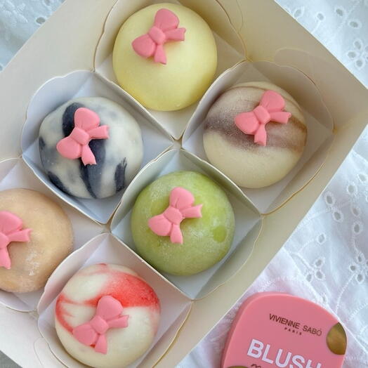 Набор моти 6 шт + подарок от Vivienne Sabo — румяна MACARON