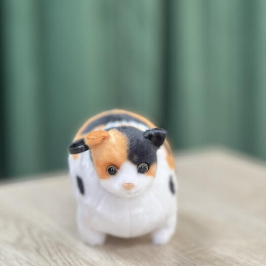 Игрушка «Сытый ситцевый кот» (авторская работа)