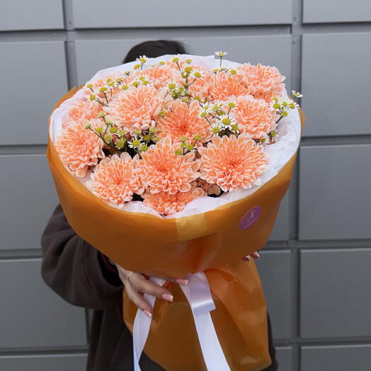 Хризантема с ромашкой 🧡