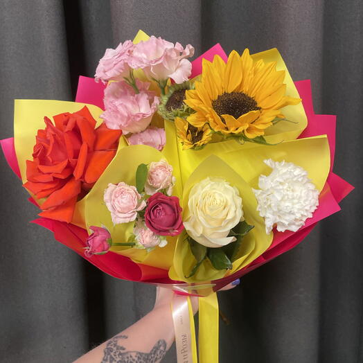 Мини-ДОФАМИНОВЫЙ букет 💐🌸