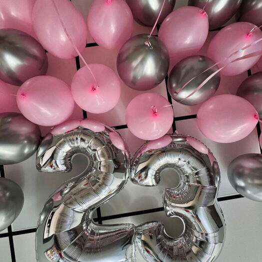 Воздушные шары на 23 летие