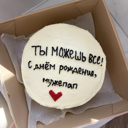 Бенто тортик шоколад вишня