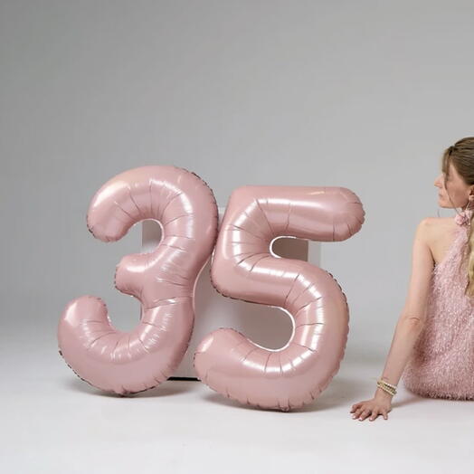 Набор фольгированных шаров с гелием «35»