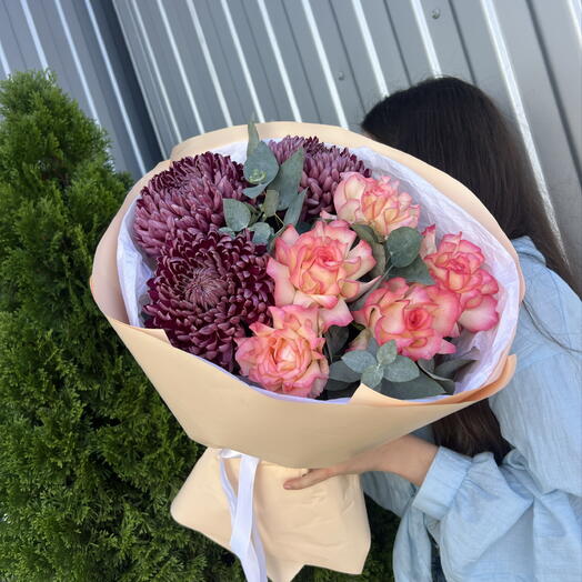 Хризантема и французская Роза 🌹