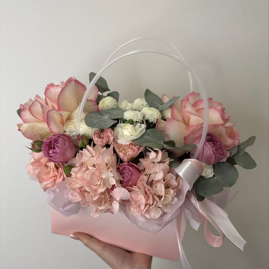 💗пышная сумочка💗bloom room гортензия,роза и хризантема