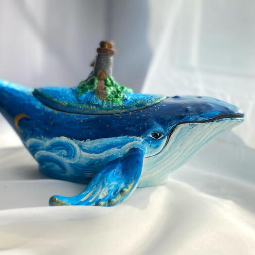 Свеча «Ночная песнь Кита»💙🐋