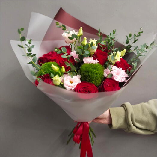 Букет из бордовых роз