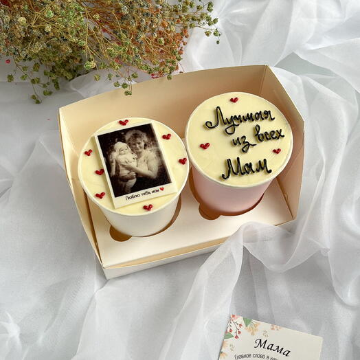 Cake to go ко Дню Матери с фотокарточкой