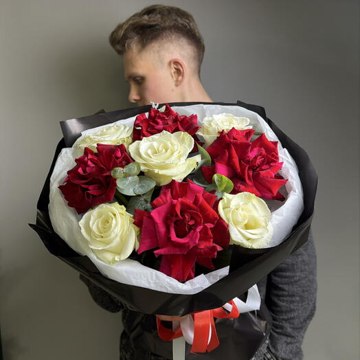 Букет ♠️ «Пиковая дама» ♥️👑🖤🔴