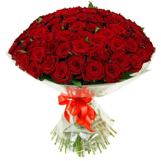 Ramo de 101 rosas rojas
