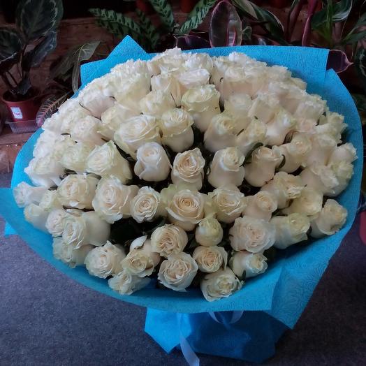Ramo de 101 rosas blancas