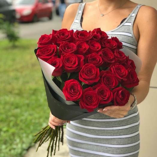 Ramo de 25 rosas rojas