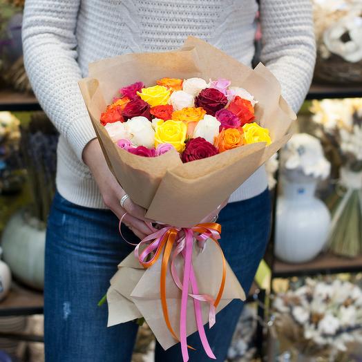 Bouquet of roses Blooming world