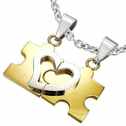 DC114 Кулон парный "Головоломка любви"