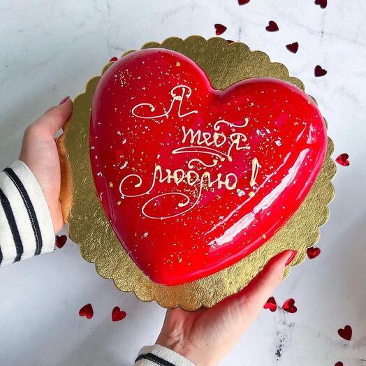 Торт «Вишневое сердце»