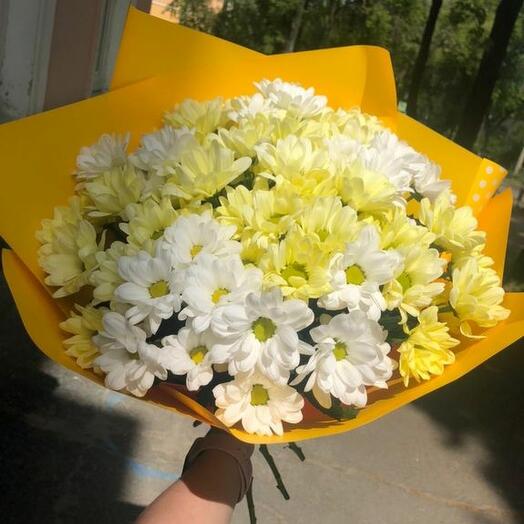 Bouquet of 9 chrysanthemums