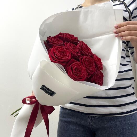 Red roses 9 pcs
