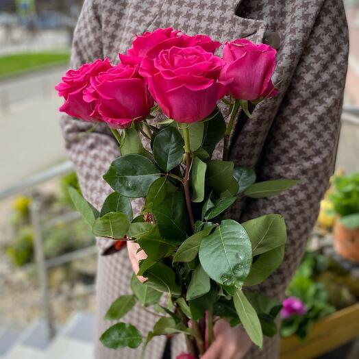 Raspberry fragrant roses
