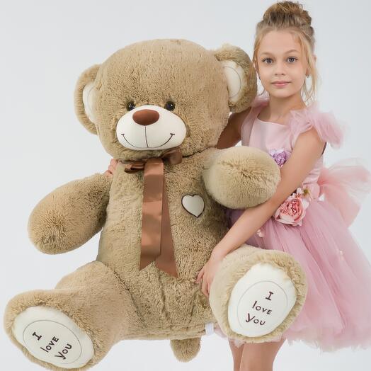 Big teddy bear 135 cm cream Michael
