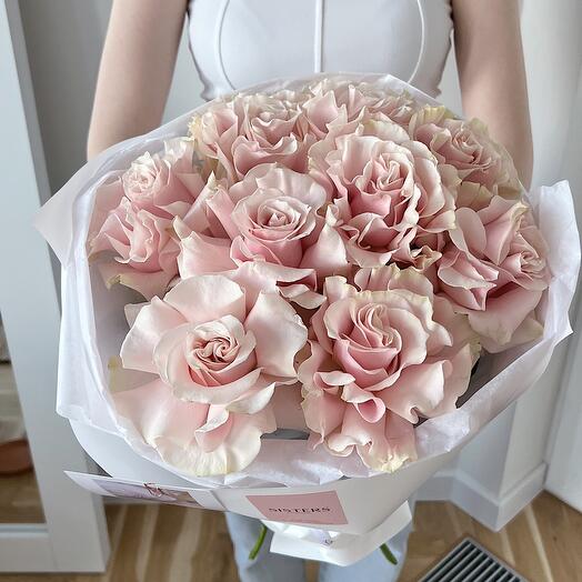Ramo de rosas francesas 9 piezas "Amor a la Luna"