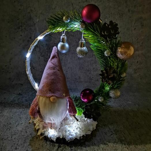 Новогодний ночник "Гномик"