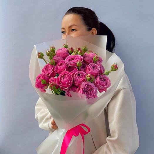 Ramo de rosas de peonía (5 piezas)