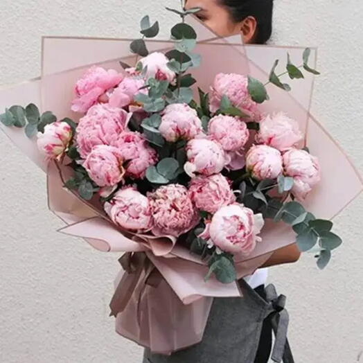 Sweety 17 Pink Peonies Bouquet