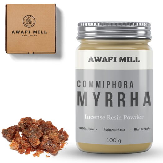 AWAFI MILL Myrrh Powder | Wildcrafted Essence - Bottle of 100 Gram