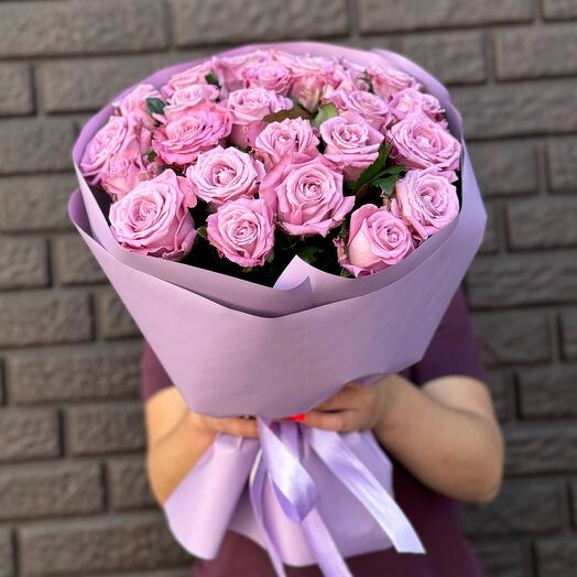 25 сиреневых роз💜